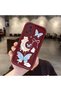Redmi Note 11 Pro 4g Compatible Claret Red Silicone Shockproof Lens Protected Bow Pattern Case - 2