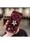 Redmi 14C Compatible Burgundy Silicone Shockproof Star Pattern Case with Lens Protection - 2