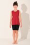 Sporty Children's Swimsuit with Braid Detail and Zero Sleeves - Alf26135 - 2
