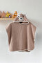 100% Cotton Baby & Kids Poncho Bath and Beach Towel with Hooded Embroidered Figures - 2