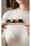 3-Piece Women's Hair Clip Set Leopard, Zebra and Marble Patterned Small Hairpins (4 cm) Hair Holder - 2