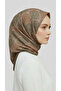 وشاح من الرايون بنقشة يلباز أخضر/كريمي - 8