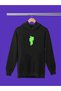 Billie Eilish Printed Cotton Long Sleeved 3-Yarn Hooded Sweatshirt - 2
