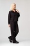 Women's Brown Modal Fabric Hooded Zipper Sweatshirt - 5