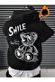 Unisex Character Hooded Sweatshirt - Face and All Surfaces Printed , Comfortable Lace-Up Hooded