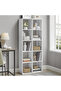 VASAGLE 10 Cube Storage Bookcase - Room Divider Shelf and Organizer for Office and Home - White - 2
