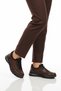 Brown Nubuck Genuine Leather Women's Casual Shoes Plv061 Z - 3