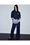 Kontrast bel wide leg pantolon - 2