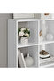VASAGLE 10 Cube Storage Bookcase - Room Divider Shelf and Organizer for Office and Home - White - 5