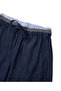 Kontrast bel wide leg pantolon - 4