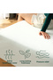 Green Tea Memory Foam Queen Mattress Medium Firm Fiberglass Free, 200L x160W x 30H CM - 3