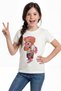 Printed Short Sleeve Girls' T-Shirt B1