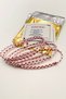 Gift Set with 5 Cards and Gelatin, Women's and Men's Luxury Drawstring Marteniçka Wristband Set