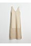Lcwaikiki Classic White V-Neck Openwork Knitwear Dress - 5