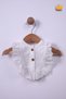 Baby Girl Muslin Dress with Removable Apron and Shorts 22407 - 6