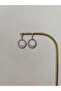 Special Series Zircon Stone Detail Xp Dangle Xp Hoop Silver Earrings - 3