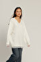 Tricot Sweater with Lace Detail - 3