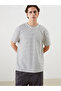 Timeless Clothing & Timeless Choices Zero Roba Collar Short Sleeve Striped Combed Cotton Men's T-Shirt