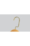 Wooden (Gold Hook Lama) Shirt, Blouse, Dress Hanger Natural Color 12 Pieces - 2