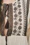 Women's Ethnic Embroidered and Tassel Detailed 100% Cotton Natur Blouse - 2