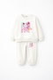 KPOP Demon Hunters Huntrix Rumi Mira Zoey Printed Oversized Unbrushed Girls' Sweatshirt and Pants Set - 2