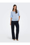 Jdy Women's Knitted Short Sleeve Blue Sweater - 15338351 - 3
