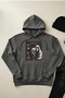 Si̇mon Rley Ghst- Unisex Hooded Kangaroo Pocket 3 Thread Puff (with Fleece Inside) Sweatshirt