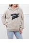 Kadın Peluş Kapüşonlu Sweatshirt - 6