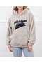 Kadın Peluş Kapüşonlu Sweatshirt - 4