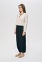 Women's Scallop Embroidered V-Neck Natur Blouse - 4