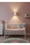 Baby Girl-Child Themed White Chromed Wall Sconce