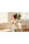 Cherry Patterned Long Sleeve Cotton Women's Pajama Set