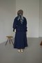 Women's Hijab Suit with Ribbon Detail on the Front and Gathered Skirt - 8