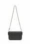 Women's Black Stone Chain Strap Mini Shoulder and Crossbody Bag – Evening & Formal Dress Bag