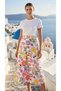 Women's High-Waist Multicolor Lined Pocketed Pleated Modern Skirt - 4