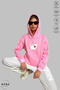 Unisex Hoodie Long Sleeve Playing Card Printed Hooded Oversized 100% Cotton Combed Cotton Sweatshirt - 2