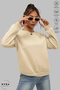 Women's Sticker Love Printed Crew Neck Hoodless Oversized 100% Cotton Combed Cotton Sweatshirt - 3