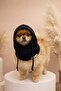 Dog Black Knitwear Knitted Balaclava Beanie Hat - 2