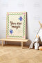 One Piece Raw Color Real Wood Framed Painting - Teknrsymdf-59 - 2