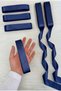 Navy Blue Satin Ribbon 3 cm 10 Mt, Bohça Dowry Wedding Henna Circumcision Promise Birthday Party Gift Decoration - 2