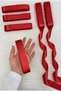 Red Satin Ribbon 3 cm 10 Mt, Bohça Dowry Wedding Henna Circumcision Promise Birthday Party Gift Decoration - 2
