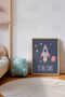 One Piece Raw Color Real Wood Framed Painting - Teknrsymdf-32 - 3