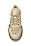 553137 Studded and Stoned Thick Sole Patent Leather Sports Shoes - 4