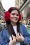 Young Red Plush Headphones |   Unisex Winter Soft Ear Protection