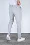 Men's Grey Color Italian Cut Slim Fit Quality Fabric Trousers - 4