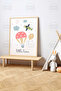 One Piece Raw Color Real Wood Framed Painting - Teknrsymdf-35 - 2