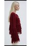 Draw Attention to Yourself with This Long-Sleeved Standard-Size Knitwear Cardigan with Tassels and Laces in Bohem Style - 2