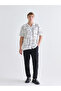 Regular Fit Short Sleeve Patterned Men's Shirt - 3