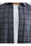 Sparkling Choices from Shining Store Plus Size Standard Fit Long Sleeve Checkered Embroidered Dobby E... - 3