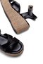 Women's high platform heeled sandals with woven detail and criss-cross design - lightweight sole - model 18105 - 7